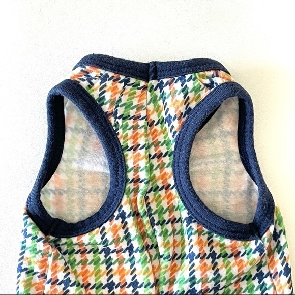 Ruff Ruff Couture Wimbledon Houndstooth Tennis Dog Tank Multicolor XS - Picture 5 of 9